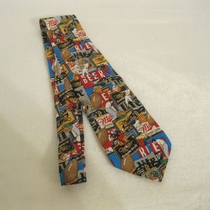 Vintage Miller Beer Men's Novelty Advertising Tie